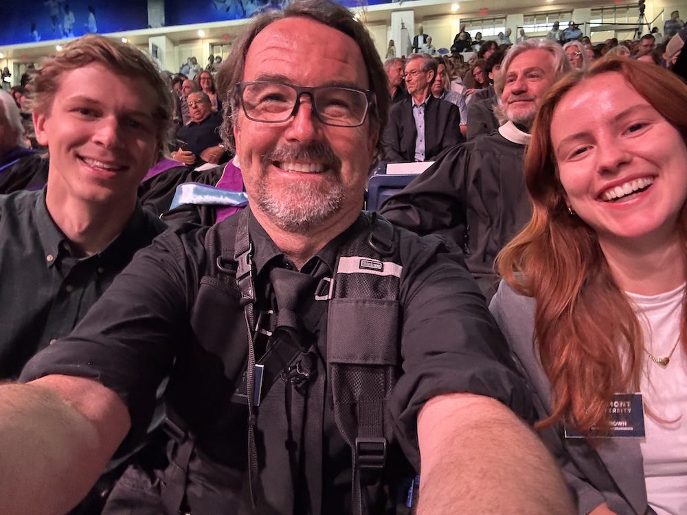 Sam with Matt Willoughby and Morgan Brown