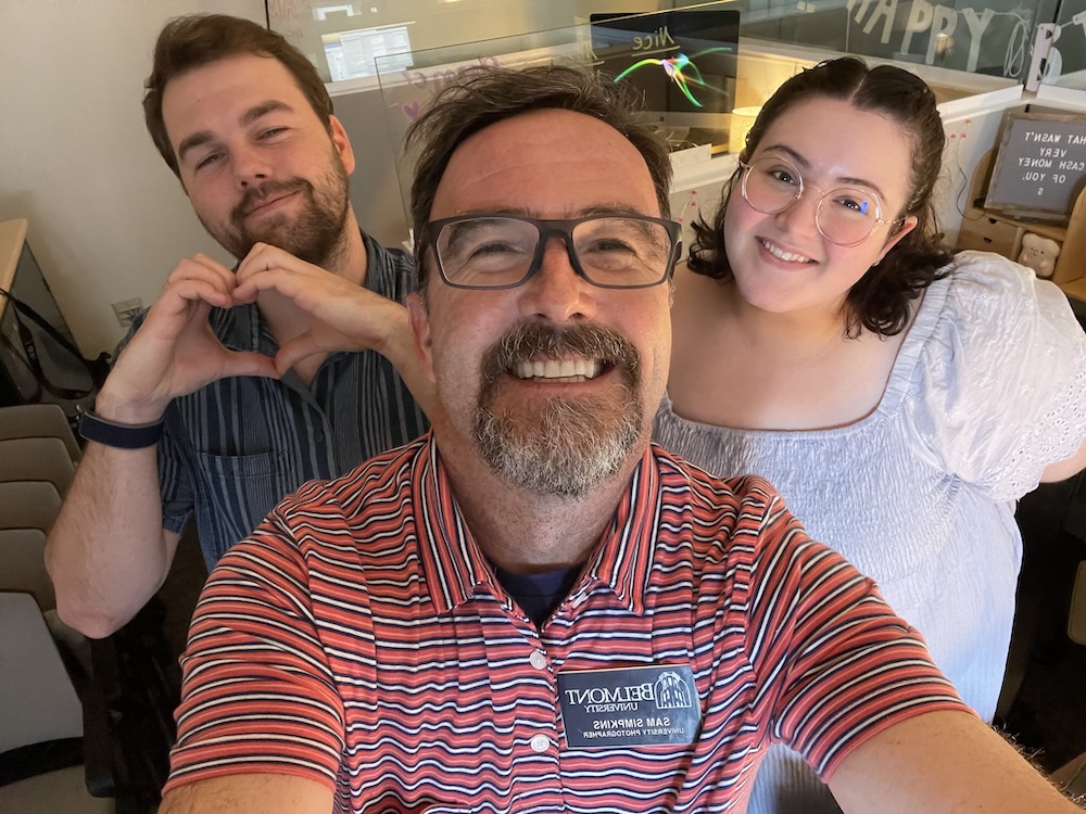 Sam with Noah Hanson and Anna Cate Myers