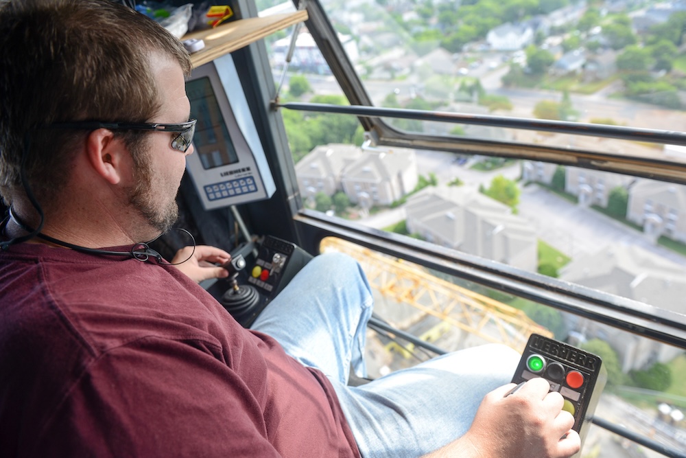 A photo sam took from the crane