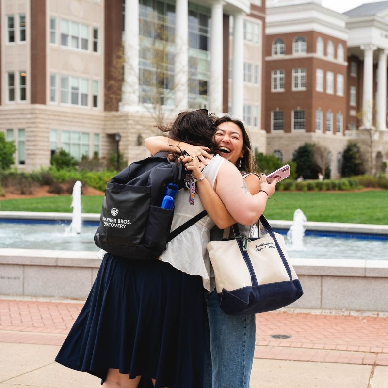 Students hugging