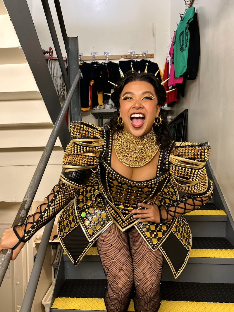 Sierra Fermin posing in her SIX costume
