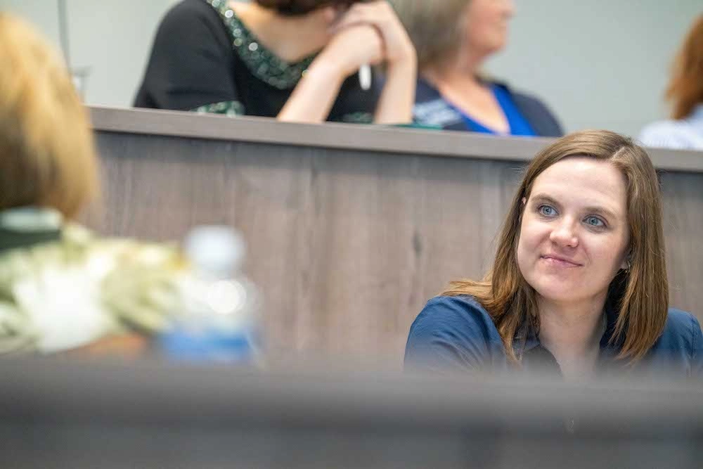 Belmont employee at workshop 2