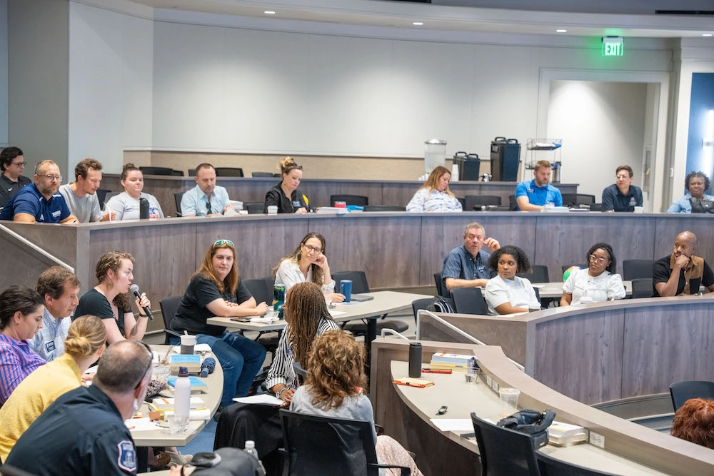 Belmont employees at workshop 3