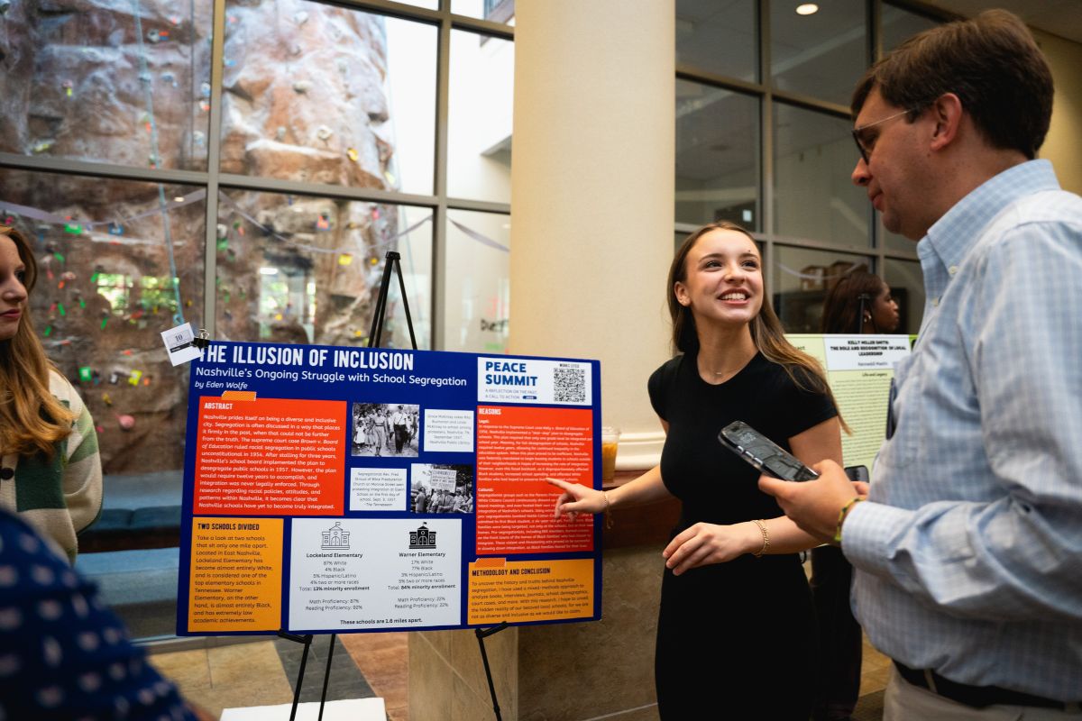 Student presents at SPARK