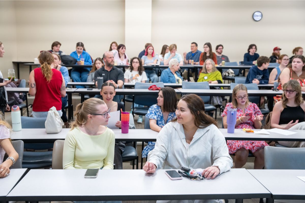 Student presents at SPARK