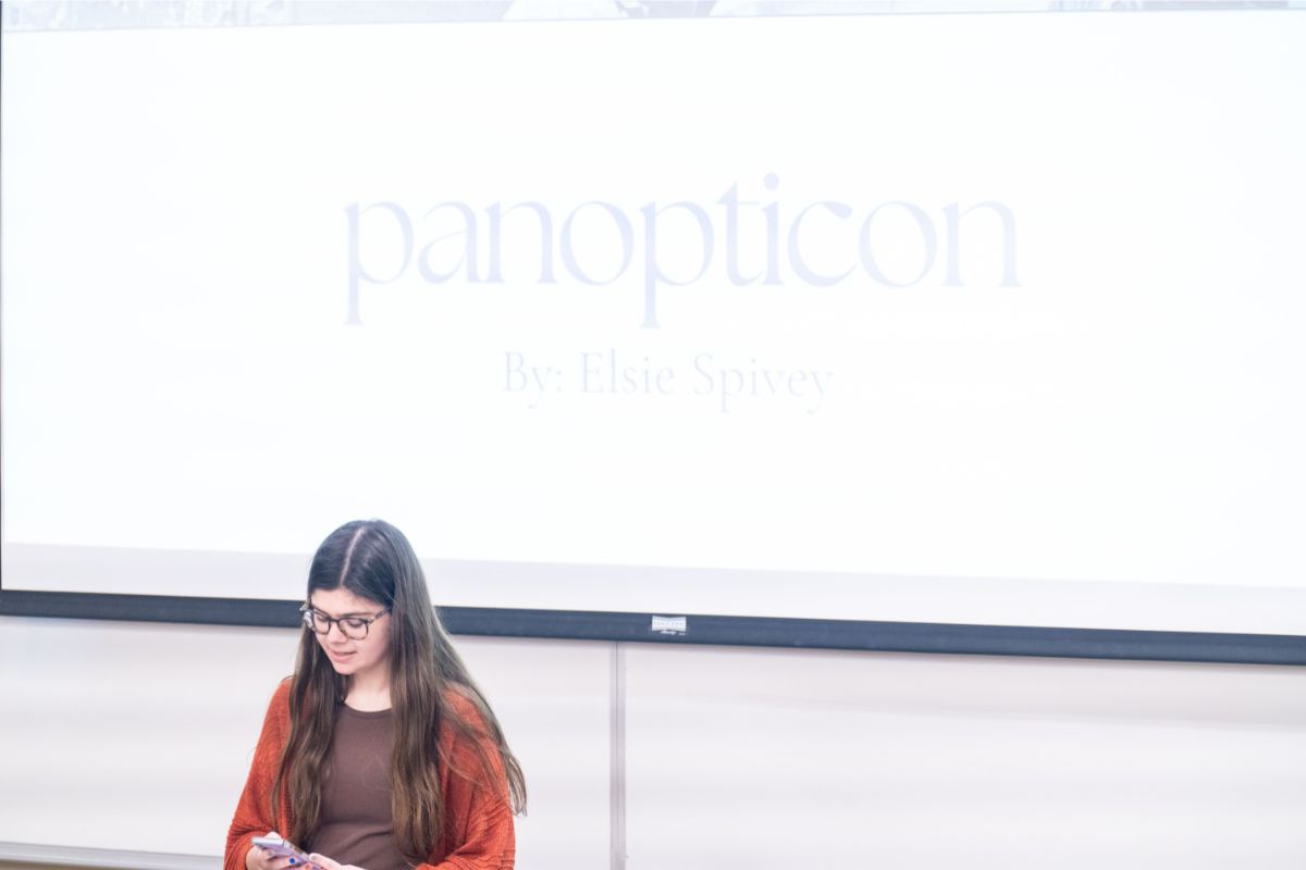 Student presents at SPARK