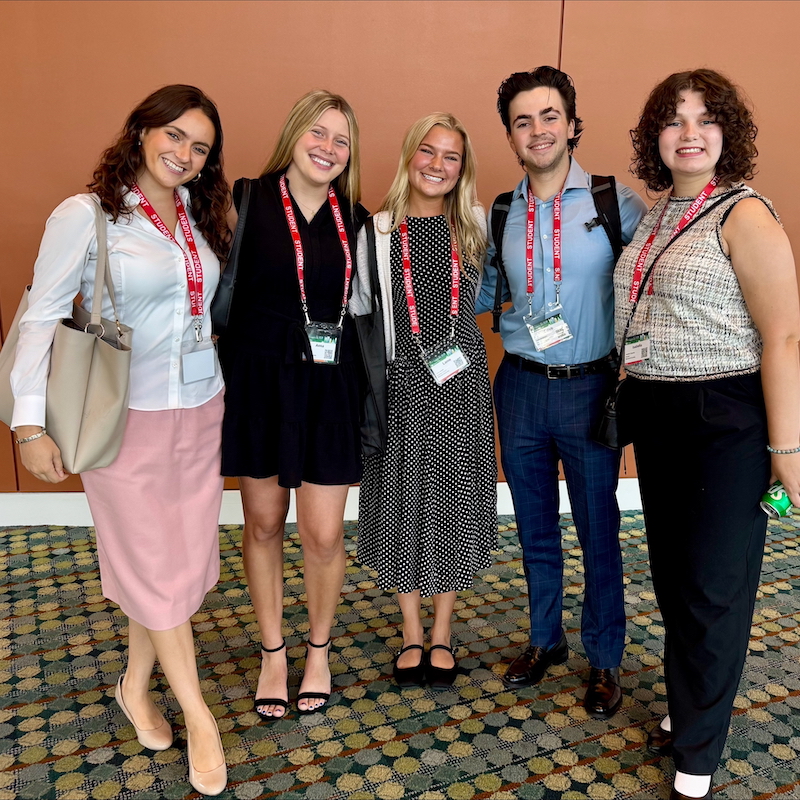 Five Belmont students at conference