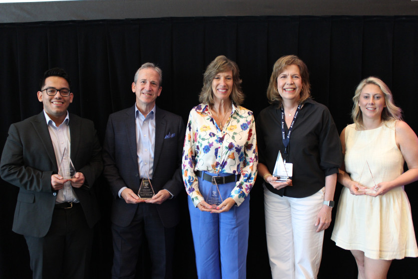 Dr. Young with award recipients