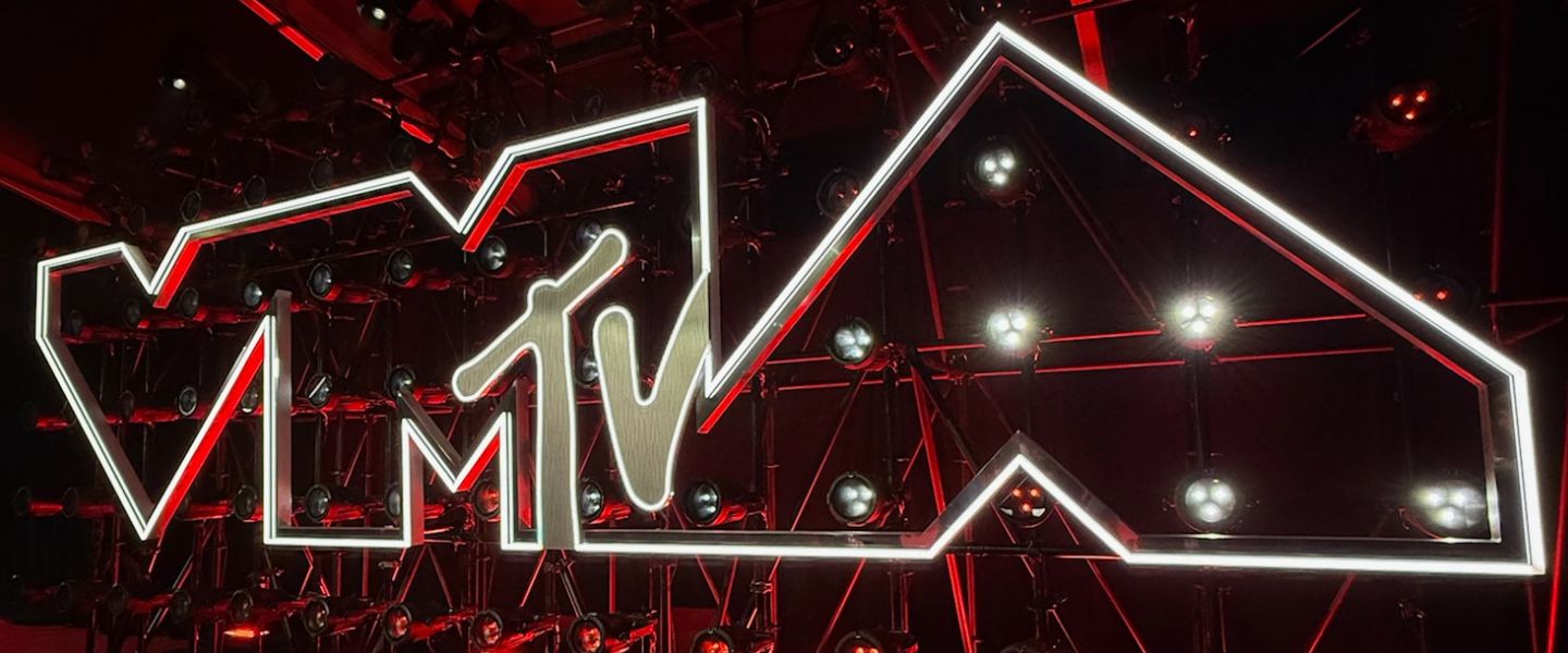 Sign reading MTV VMAs
