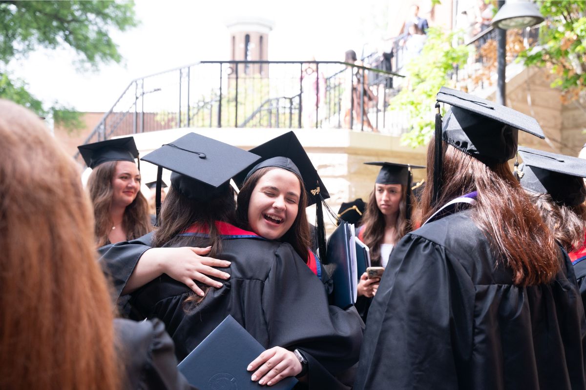 Belmont students at graduation
