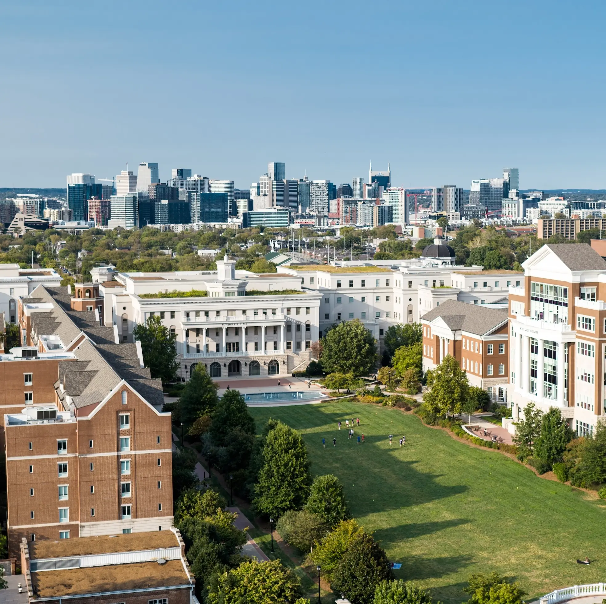 Belmont Campus with Nashville Skyline in the Background