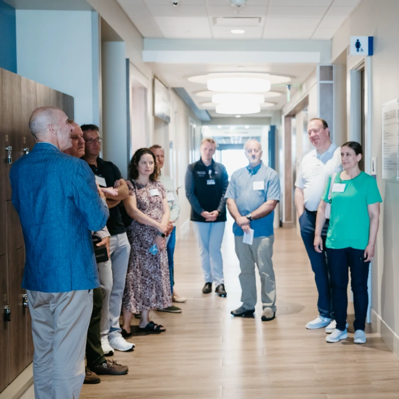 Clinical partners Clinical partners tour Belmont's simulation center