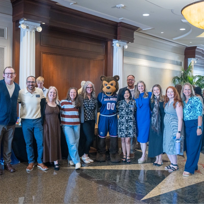 CPHS leadership poses with Bruiser