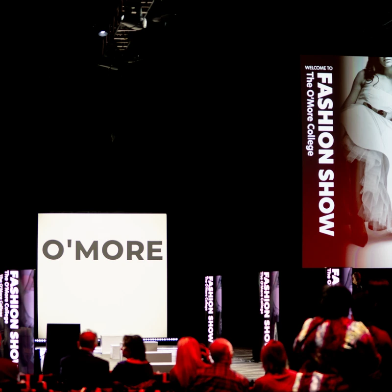 Backdrop for O'More fashion show