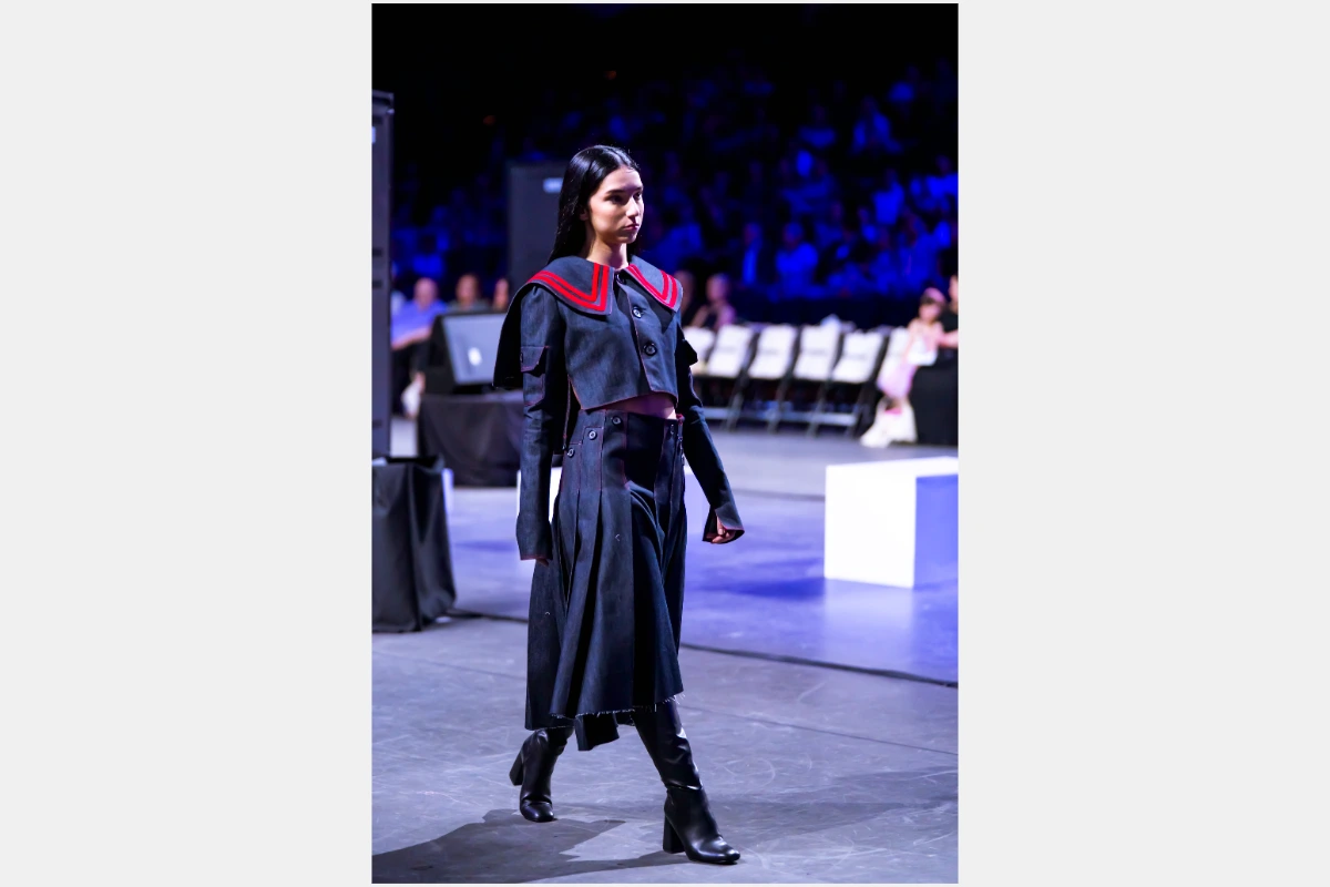 Models walk in O'More Fashion Show