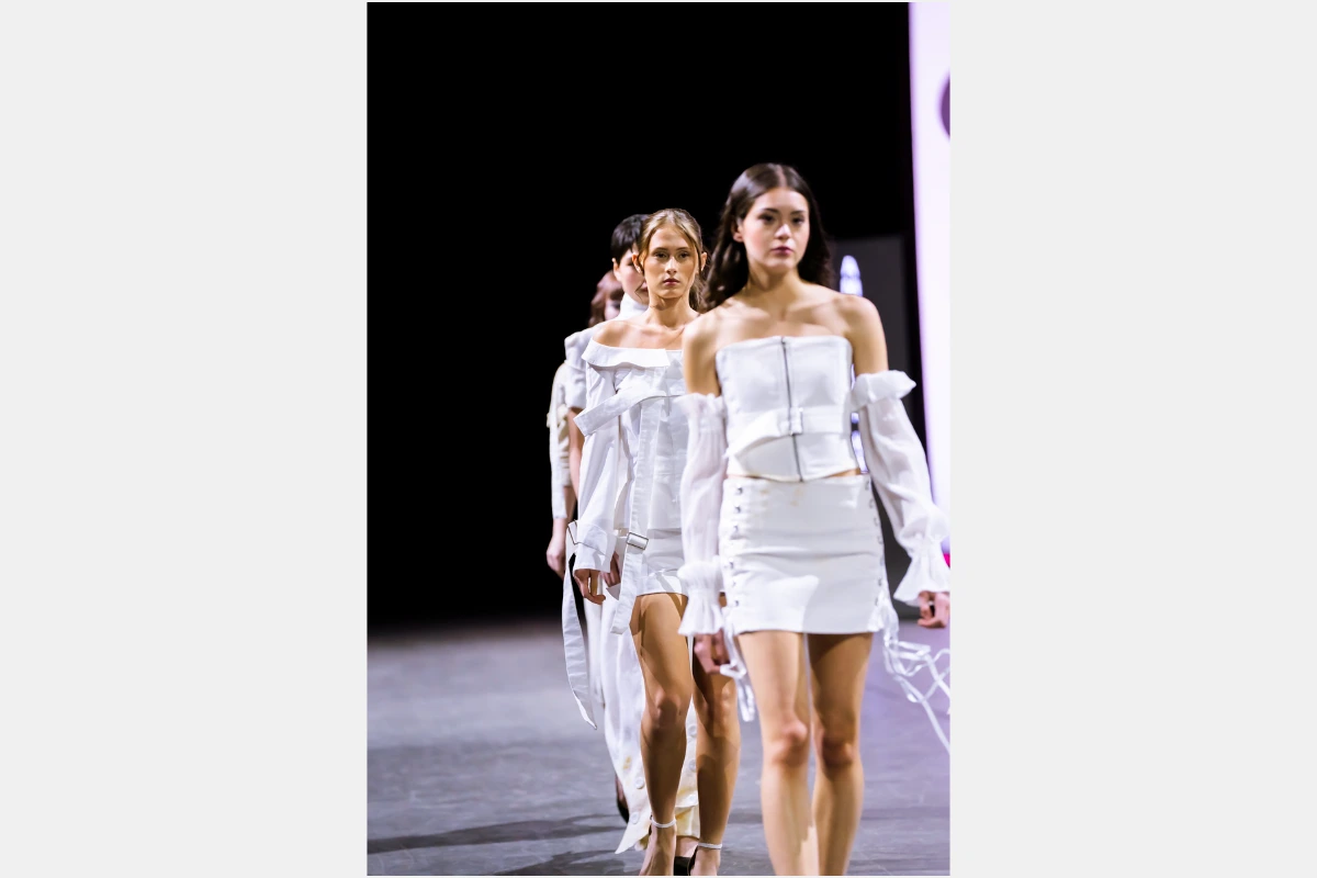Model walks in O'More Fashion Show