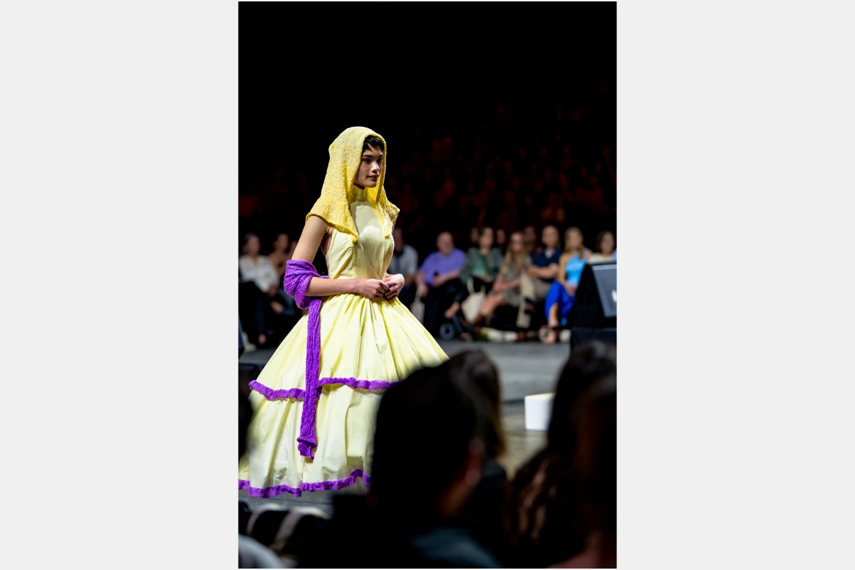 Model walks in O'More Fashion Show