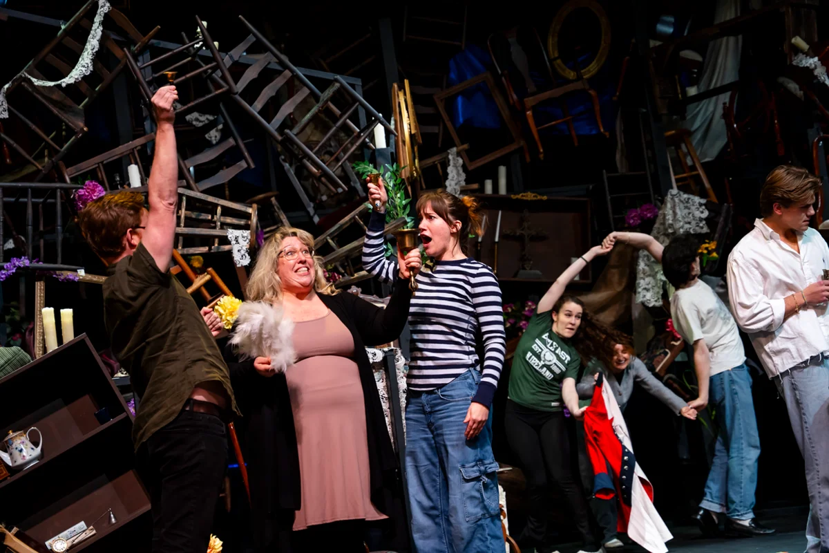 a rehearsal for the production