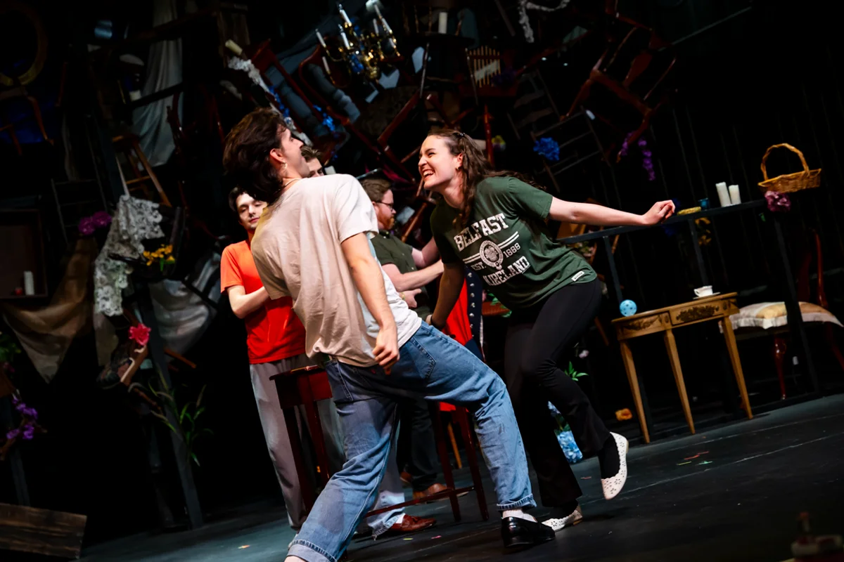 a rehearsal for the production