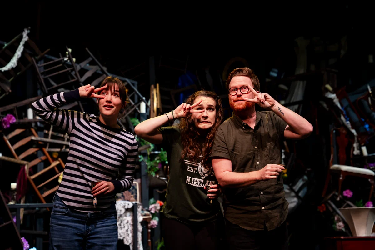 a rehearsal for the production