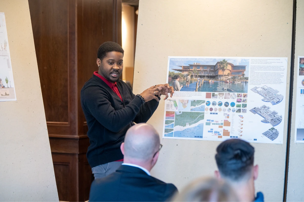 Student presents at SPARK