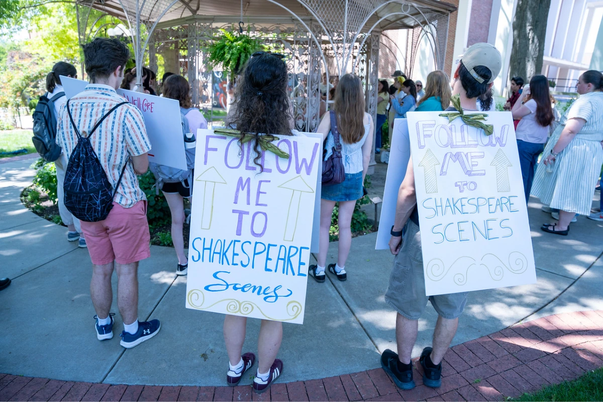 Students watch Shakespeare at SPARK