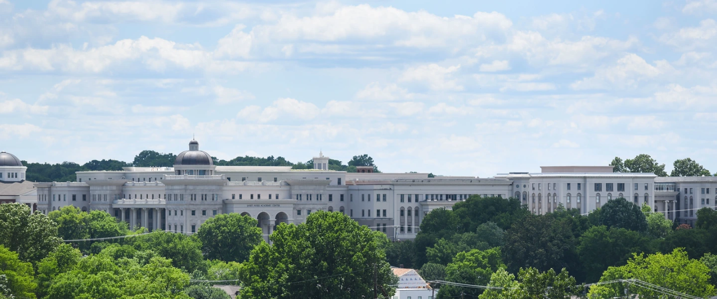 Aerial photo of Belmont university