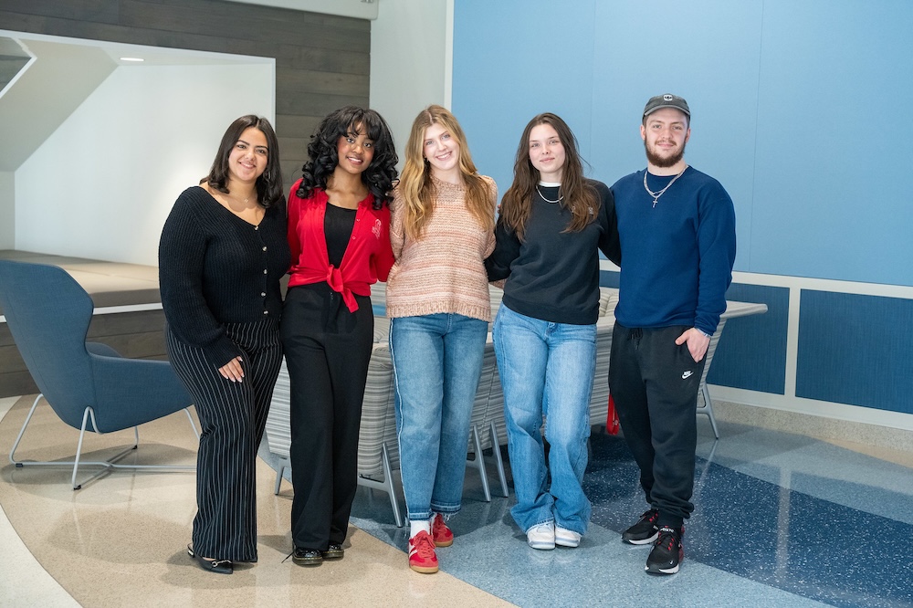 Five of the seven inaugural HEALS students