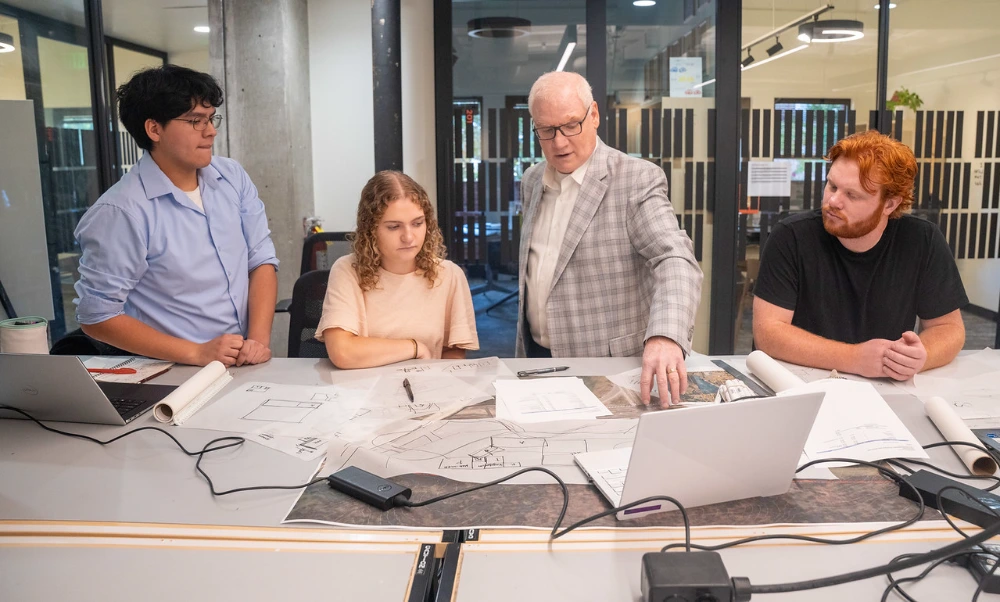 Winning team works together