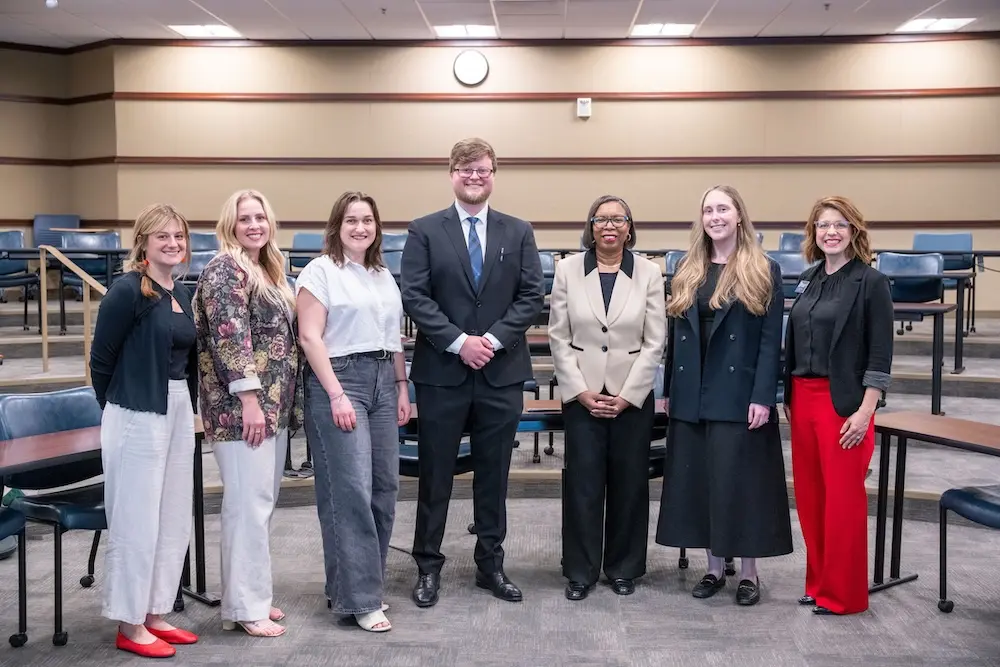 Group shot with Belmont Law's team and the Nashville Conflict Resolution Clinic team