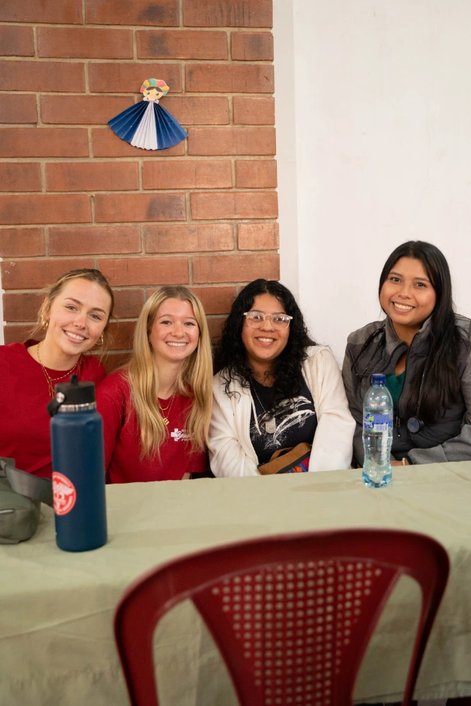 Students providing medical care