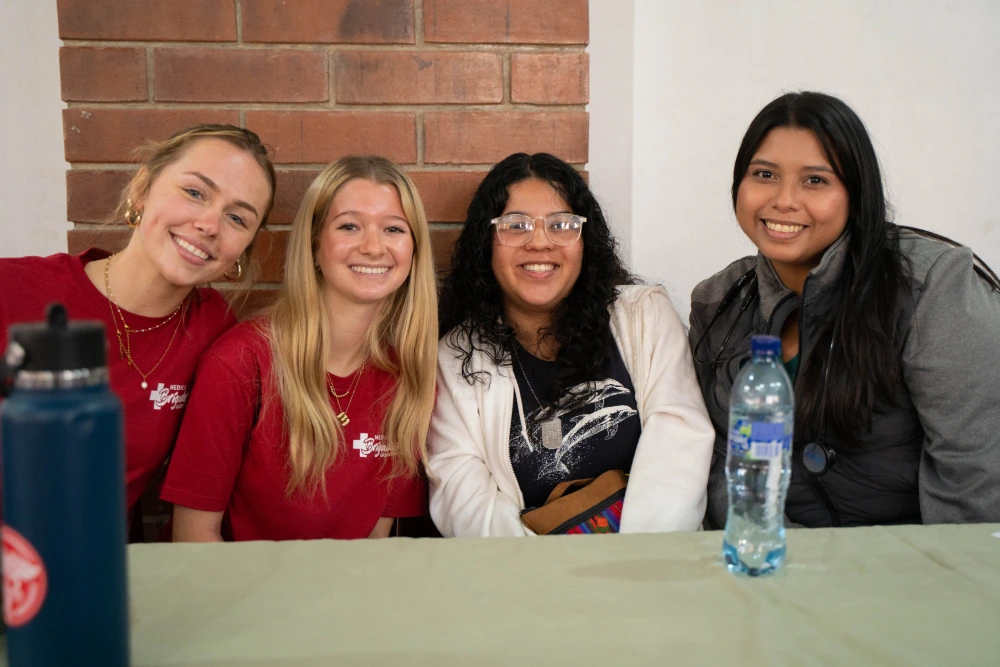 Students at the clinic in Guatemala