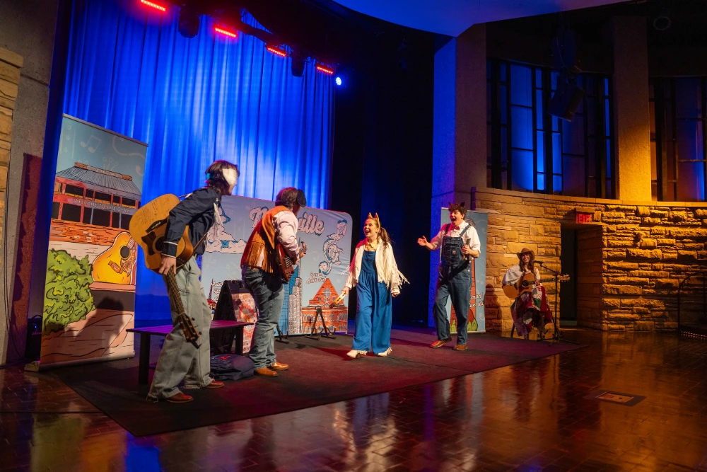 students perform "billy the kid"