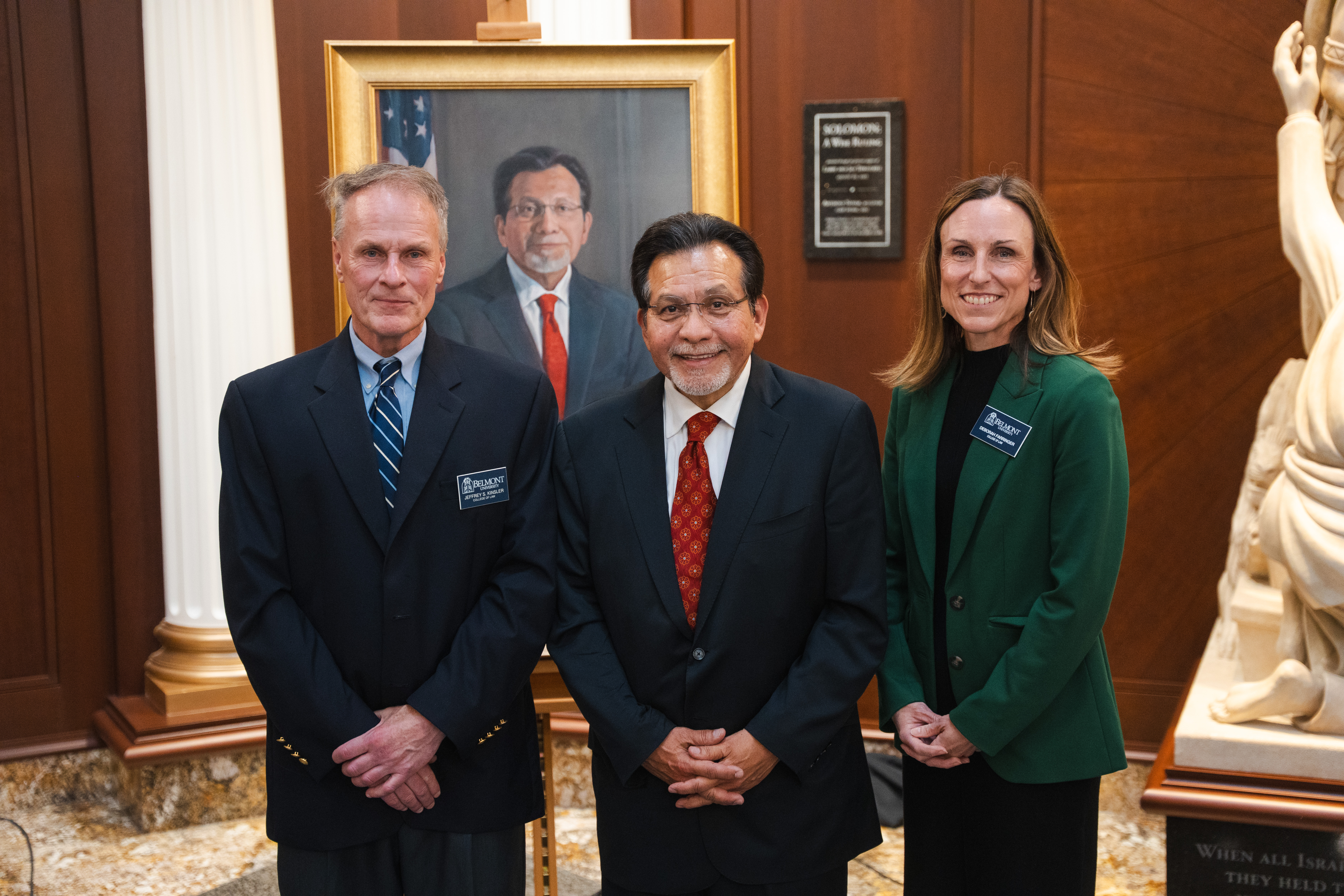 Jeff Kinsler, Alberto Gonzales and Deborah Farringer