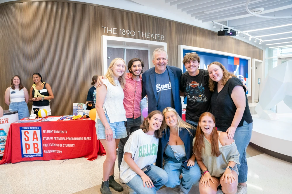 Greg Jones with Students