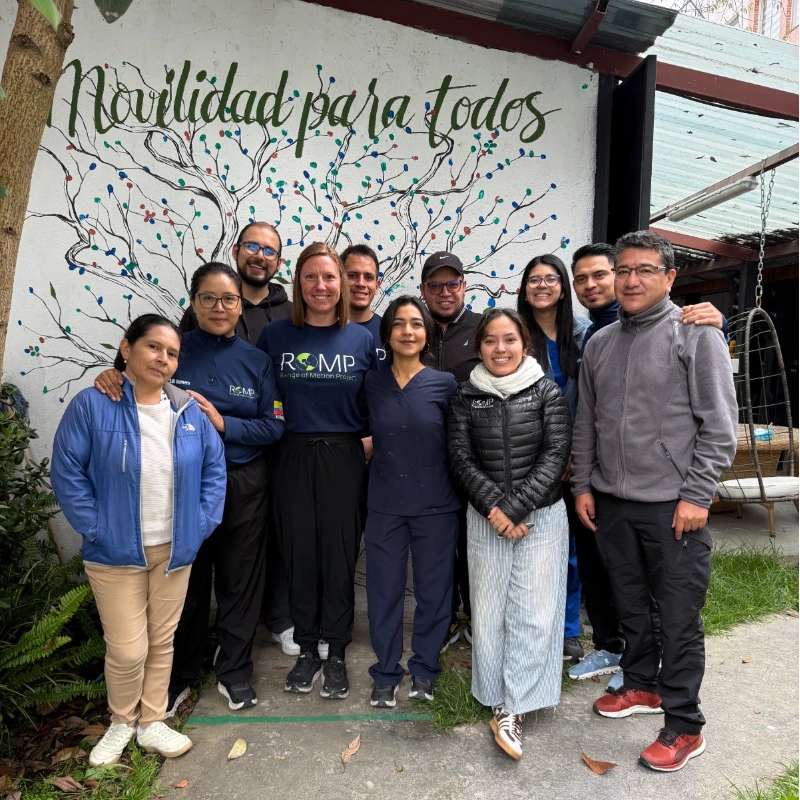 Kim and the team at her pediatric clinic rotation in Ecuador