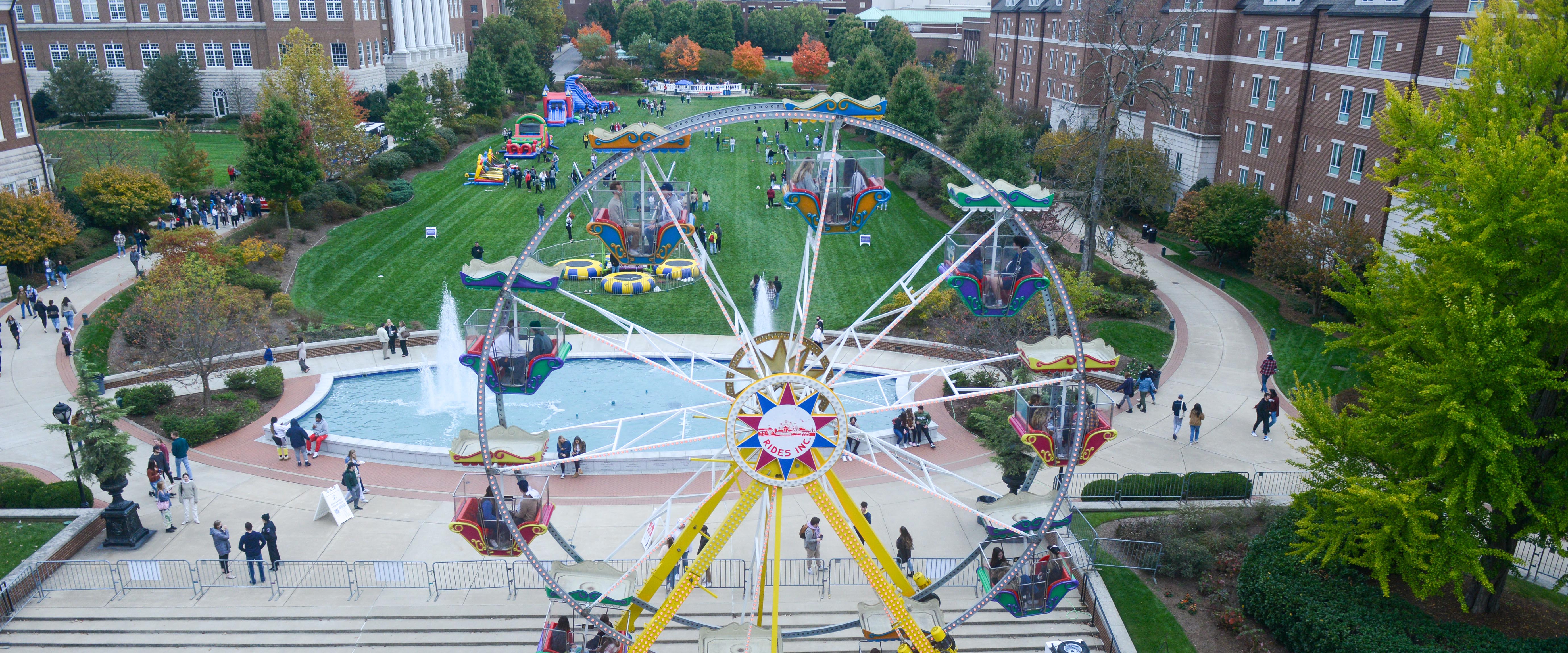A ferris wheel on Belmont's Campus during Hope Summit