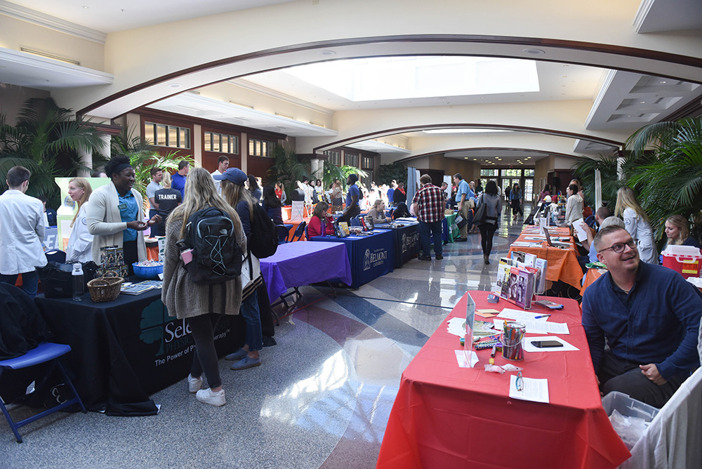 Maddox Grand Atrium during a healthcare fair