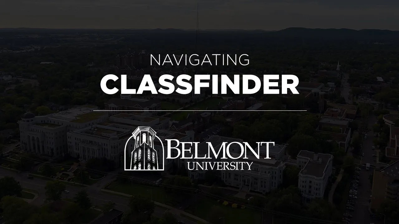 Video Thumbnail with the words Navigating Classfinder