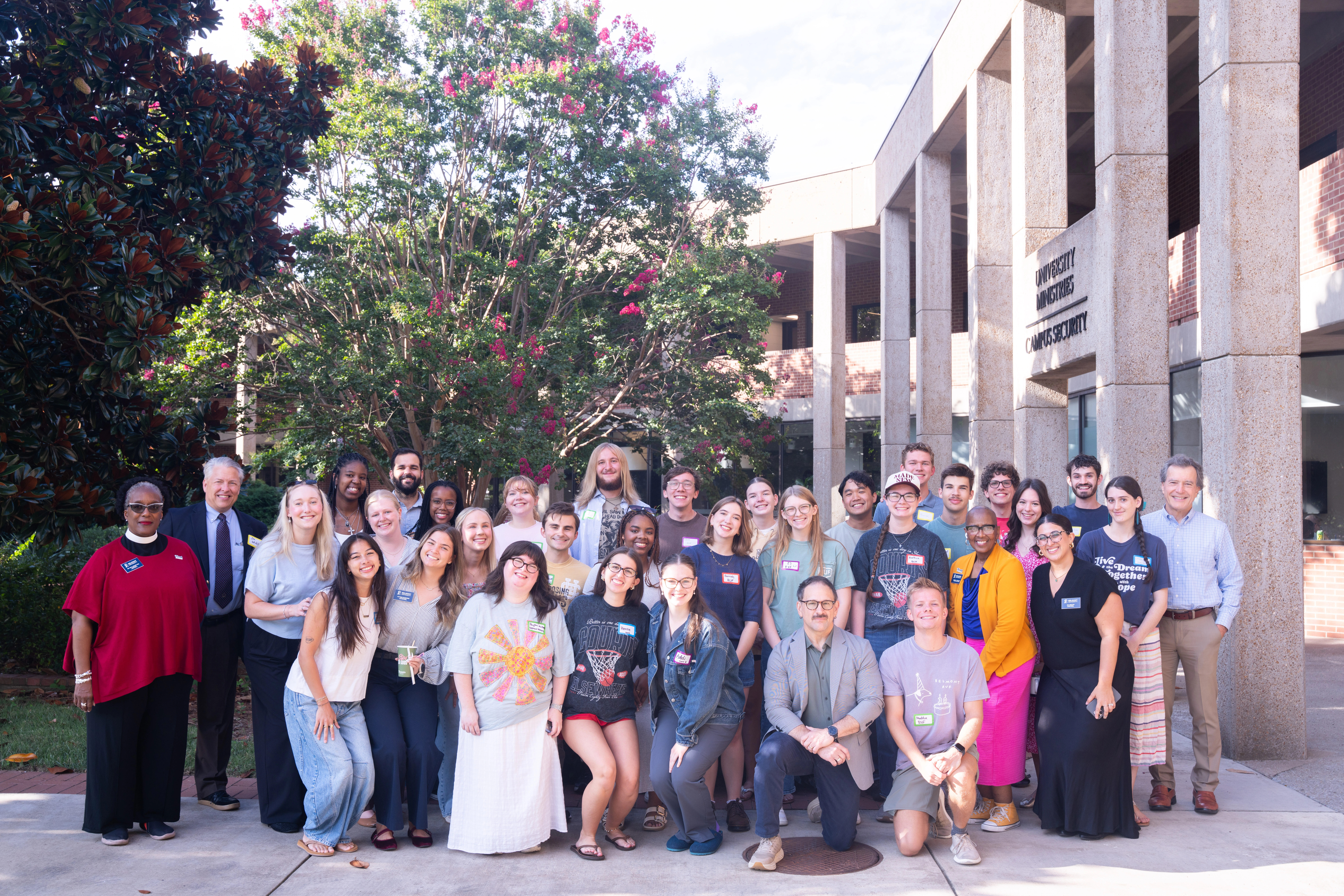 A group shot of University Ministries Student Leaders in August 2026