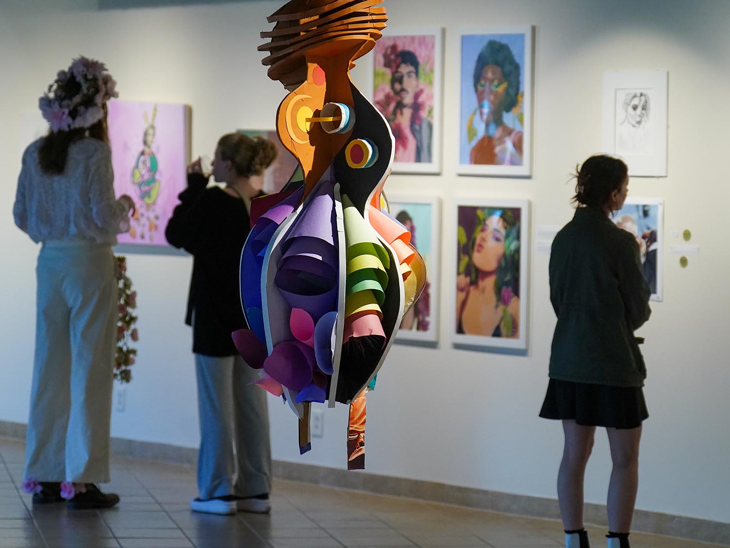 Students and teachers attending the 2022 Watkins College of Art Reception and Awards day